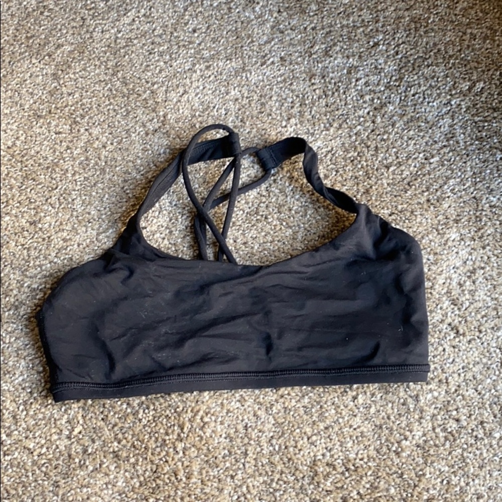 Size 2 black lululemon sports bra